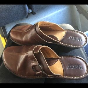 Born leather clogs